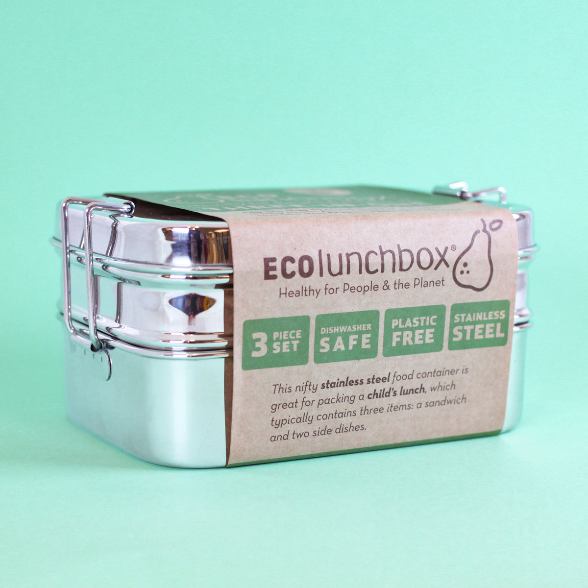 ECOLunchbox 3-in-1 Stainless Food Container