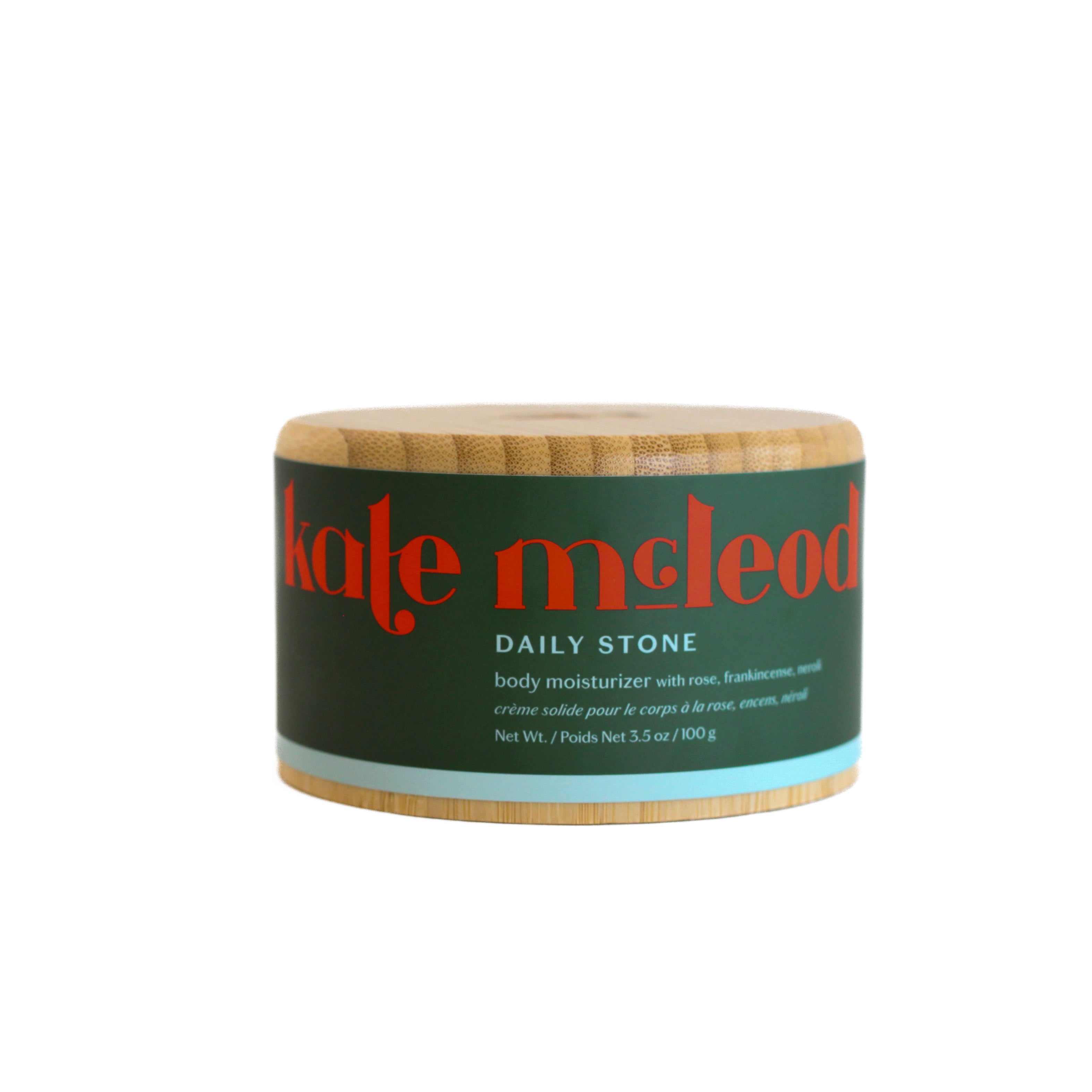 Kate McLeod Daily Stone Lotion Bar Starter Kit & Bamboo Container