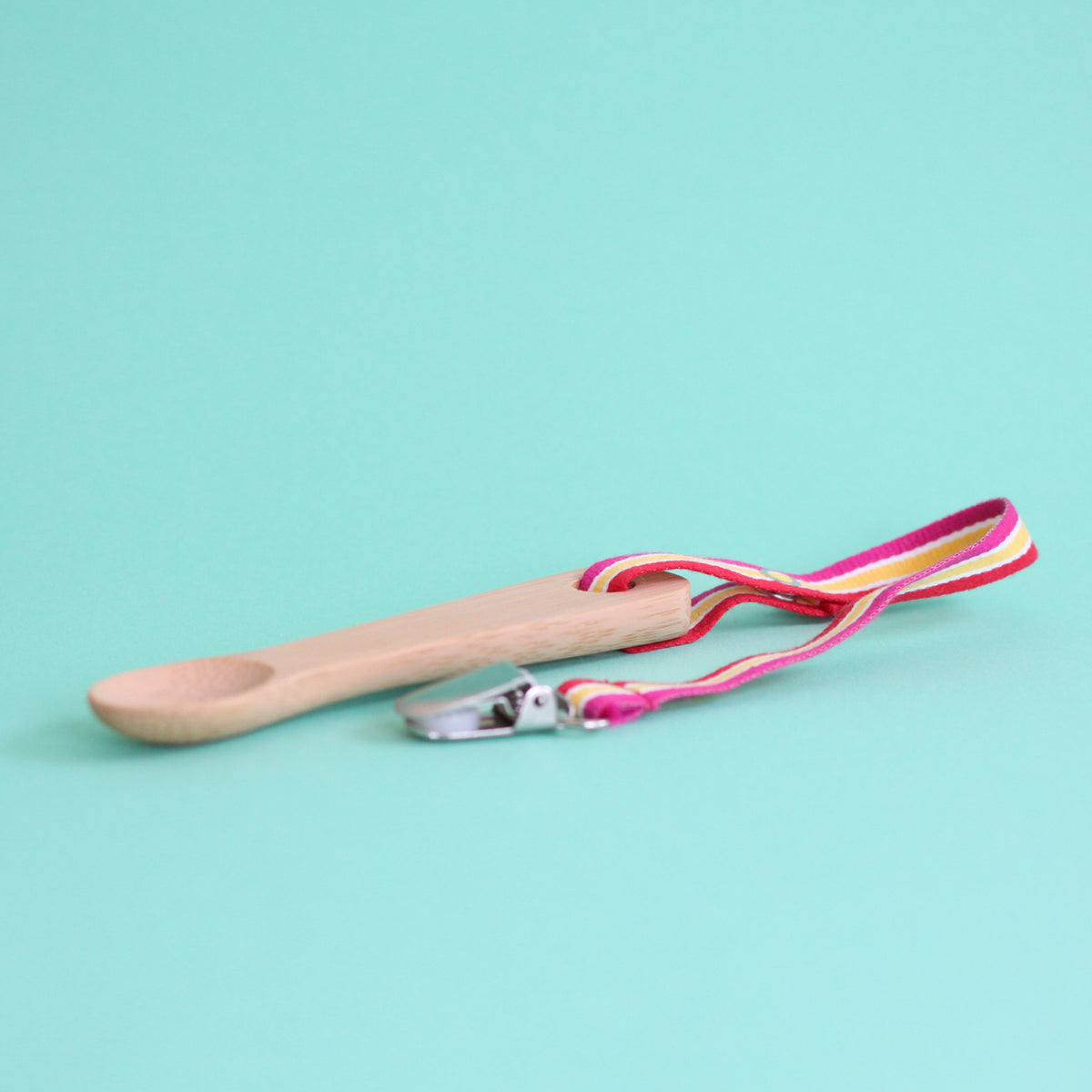 Bambu Baby Training Spoon with Leash (6M+)