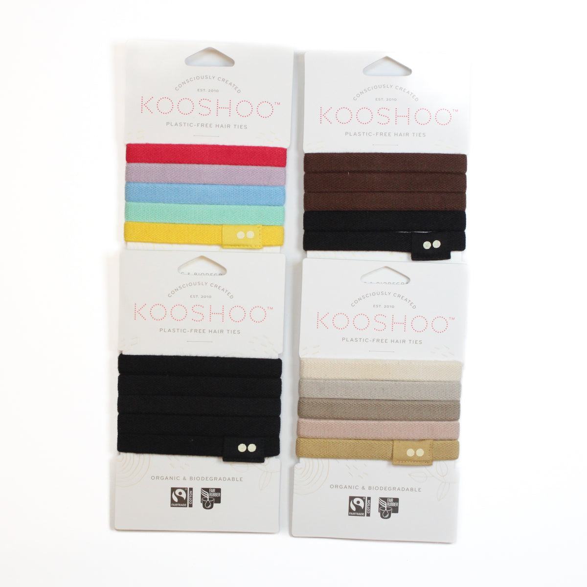 Kooshoo Plastic-Free Flat Hair-Ties