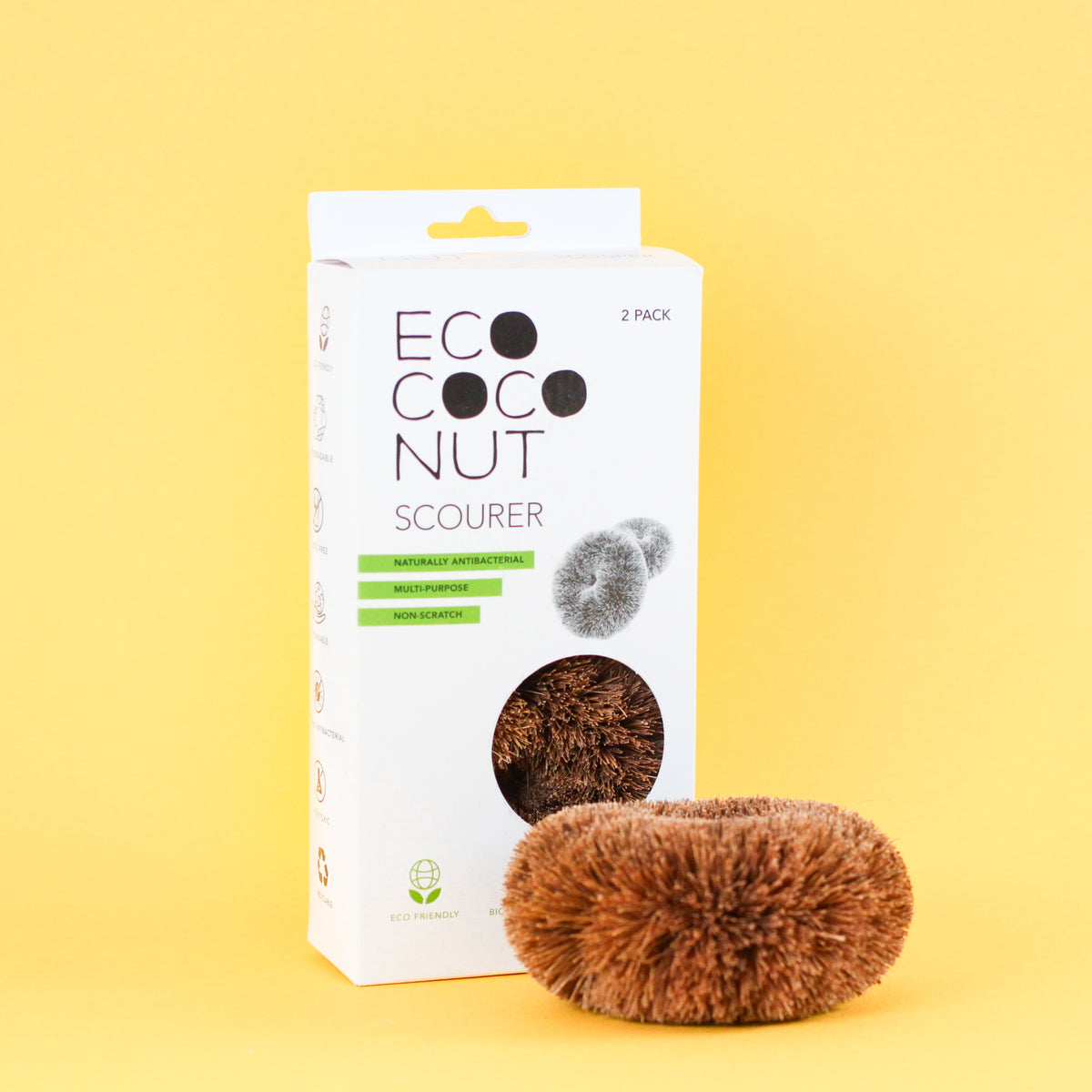 EcoCoconut Scourer - Pack of 2